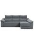 Sofá Chaiselongue 3 Plazas Relax Eléctrico Dom Steel 280 cm Visto Frente Derecha |SAYEZ|