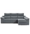Sofá Chaiselongue 3 Plazas Relax Eléctrico Dom Steel 280 cm Visto Frente Derecha |SAYEZ|