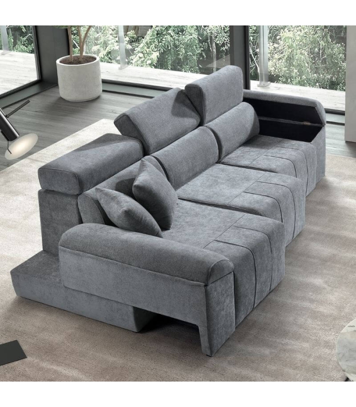 Sofá Lineal 3 Plazas Irage Steel 280 cm |SAYEZ|