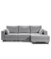 Sofá Chaiselongue 2 Plazas Monit Gris 300 cm Visto Frente Derecha |SAYEZ|