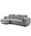 Sofá Chaiselongue 2 Plazas Monit Gris 300 cm Visto Frente Izquierda|SAYEZ|