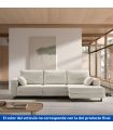 Sofá Chaiselongue 2 Plazas Monit Gris 300 cm Visto Frente Derecha|SAYEZ|