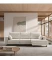 Sofá Chaiselongue 2 Plazas Monit Crema 300 cm Vista Frente Derecha |SAYEZ|
