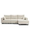 Sofá Chaiselongue 2 Plazas Monit Crema 300 cm Vista Frente Derecha |SAYEZ|