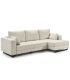 Sofá Chaiselongue 2 Plazas Monit Crema 300 cm Vista Frente Derecha |SAYEZ|