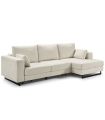 Sofá Chaiselongue 2 Plazas Monit Crema 300 cm Vista Frente Derecha |SAYEZ|