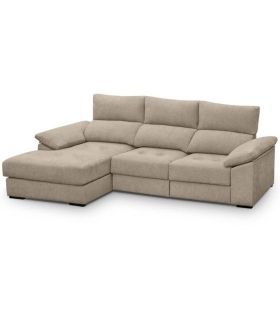 Sofá Chaiselongue 2 Plazas Cario Sand 285 cm Vista Frente Izquierda |SAYEZ|