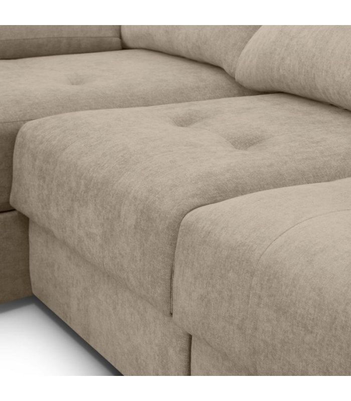 Sofá Chaiselongue 2 Plazas Cario Sand 285 cm |SAYEZ|