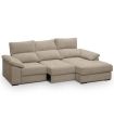 Sofá Chaiselongue 2 Plazas Cario Sand 285 cm Vista Frente Derecha|SAYEZ|