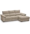 Sofá Chaiselongue 2 Plazas Cario Sand 285 cm Vista Frente Derecha|SAYEZ|