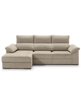 Sofá Chaiselongue 2 Plazas Cario Sand 285 cm Vista Frente Izquierda |SAYEZ|
