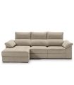 Sofá Chaiselongue 2 Plazas Cario Sand 285 cm Vista Frente Izquierda |SAYEZ|