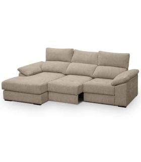 Sofá Chaiselongue 2 Plazas Cario Sand 285 cm Vista Frente Izquierda |SAYEZ|
