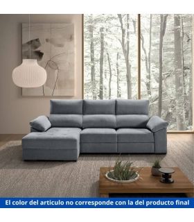 Sofá Chaiselongue 2 Plazas Cario Sand 285 cm Vista Frente Izquierda|SAYEZ|
