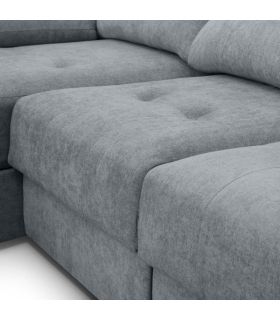 Sofá Chaiselongue 3 Plazas Cario 285 cm Steel|SAYEZ|