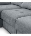 Sofá Chaiselongue 3 Plazas Cario 285 cm Steel|SAYEZ|