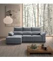 Sofá Chaiselongue 3 Plazas Cario 285 cm Steel Vista Frente Izquierda|SAYEZ|