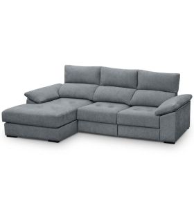 Sofá Chaiselongue 3 Plazas Cario 285 cm Steel Vista Frente Izquierda|SAYEZ|