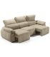 Sofá Lineal 3 Plazas Bail Beige 265 cm Abierto|SAYEZ|