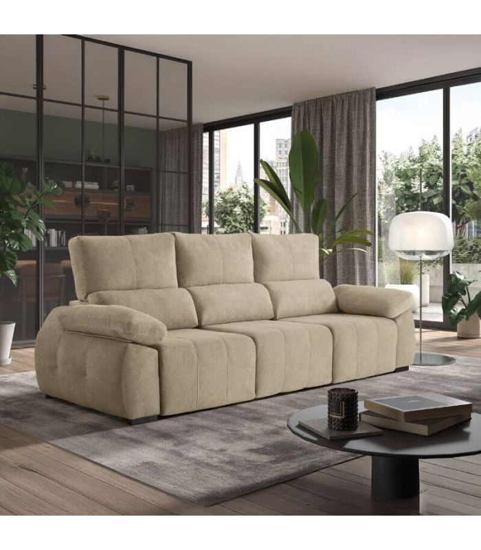 Sofá Lineal 3 Plazas Bail Beige 265 cm |SAYEZ|
