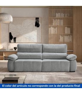 Sofá Lineal XL 2 Plazas Nuke Crema 255 cm Ambiente|SAYEZ|