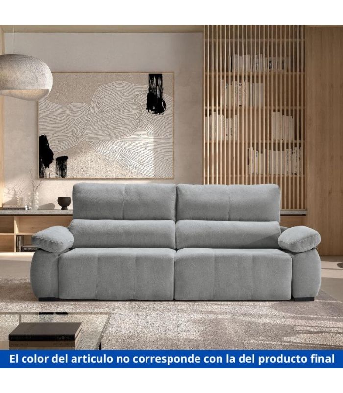 Sofá Lineal XL 2 Plazas Nuke Crema 255 cm Ambiente|SAYEZ|