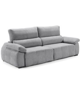 Sofá Lineal XL 2 Plazas Nuke Gris 255 cm |SAYEZ|