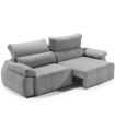 Sofá Lineal XL 2 Plazas Nuke Gris 255 cm Abierto|SAYEZ|