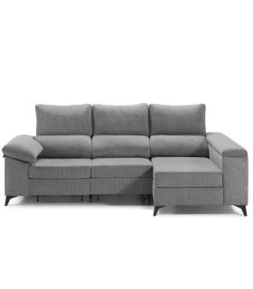 Sofá Chaiselongue 2 Plazas Oford Marengo 265 cm Vista Frente Derecha |SAYEZ|