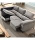 Sofá Chaiselongue 2 Plazas Oford Marengo 265 cm Vista Frente Izquierda Abierto |SAYEZ|
