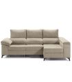 Sofá Chaiselongue 2 Plazas Oford 265 cm Beige Vista Frente Derecha|SAYEZ|