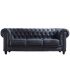 Sofá 3 Plazas Xester Negro 205 cm |SAYEZ|