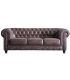 Sofá 3 Plazas Xester Chocolate Envejecido 205 cm |SAYEZ|