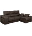 Sofá Chaiselongue Relax 2 Plazas Iura Plomo 240 cm Vista Frente Derecha |SAYEZ|