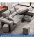 Sofá Chaiselongue Relax 2 Plazas Iura Plomo 240 cm Vista Frente Derecha |SAYEZ|