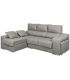 Sofá Chaiselongue Relax 3 Plazas Iura Cemento 240 cm Vista Frente Izquierda |SAYEZ|