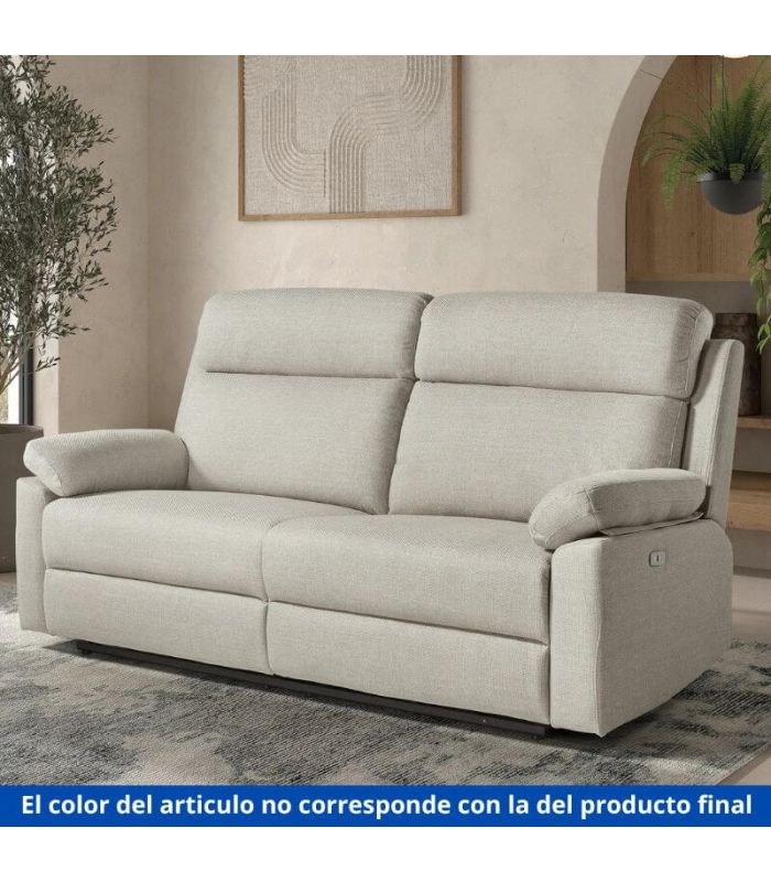 Sofá Lineal 3 Plazas 2 Relax Eléctrico Nyx Marengo 198cm |SAYEZ|