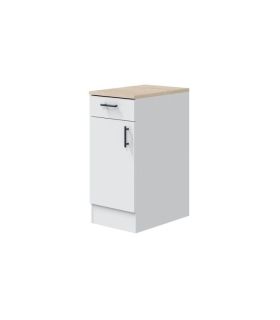 Conjunto Muebles Cocina 400 cm NOVA, Mueble Bajo 1 puerta 1 cajón | SAYEZ |