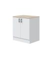 Conjunto Muebles Cocina 400 cm NOVA,  Mueble Bajo 2 puertas Fregadero | SAYEZ |