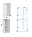 Conjunto Muebles Cocina 400 cm NOVA,  Mueble Alto 1 puerta, Medidas | SAYEZ |