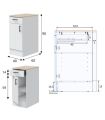 Conjunto Muebles Cocina 400 cm NOVA, Mueble Bajo 1 puerta 1 cajón | SAYEZ |