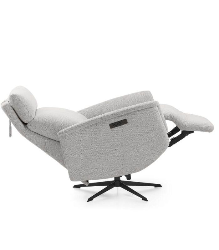 Sillón Relax Giratorio 360º Eléctrico Bella Gris Claro |SAYEZ|