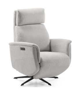 Sillón Relax Giratorio 360º Eléctrico Bella Gris Claro |SAYEZ|