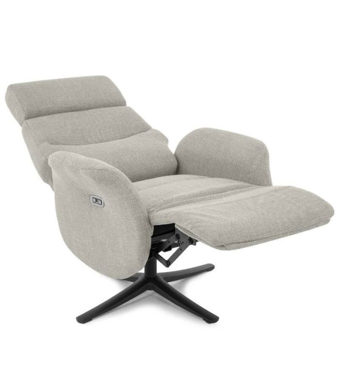 Sillón Relax Giratorio 360º Eléctrico Odena  Beige |SAYEZ|