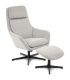 Sillón Giratorio 360º con Reposapiés Picra Gris claro|SAYEZ|