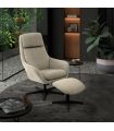Sillón Giratorio 360º con Reposapiés Picra visón|SAYEZ|