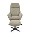 Sillón Giratorio 360º con Reposapiés Picra visón|SAYEZ|