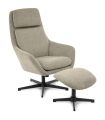 Sillón Giratorio 360º con Reposapiés Picra visón|SAYEZ|