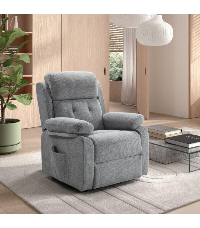 Sillón Relax Power-Lift Eléctrico Naco Gris |SAYEZ|