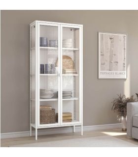 Mueble Vitrina Titania Acabado Crema 80 cm |SAYEZ|